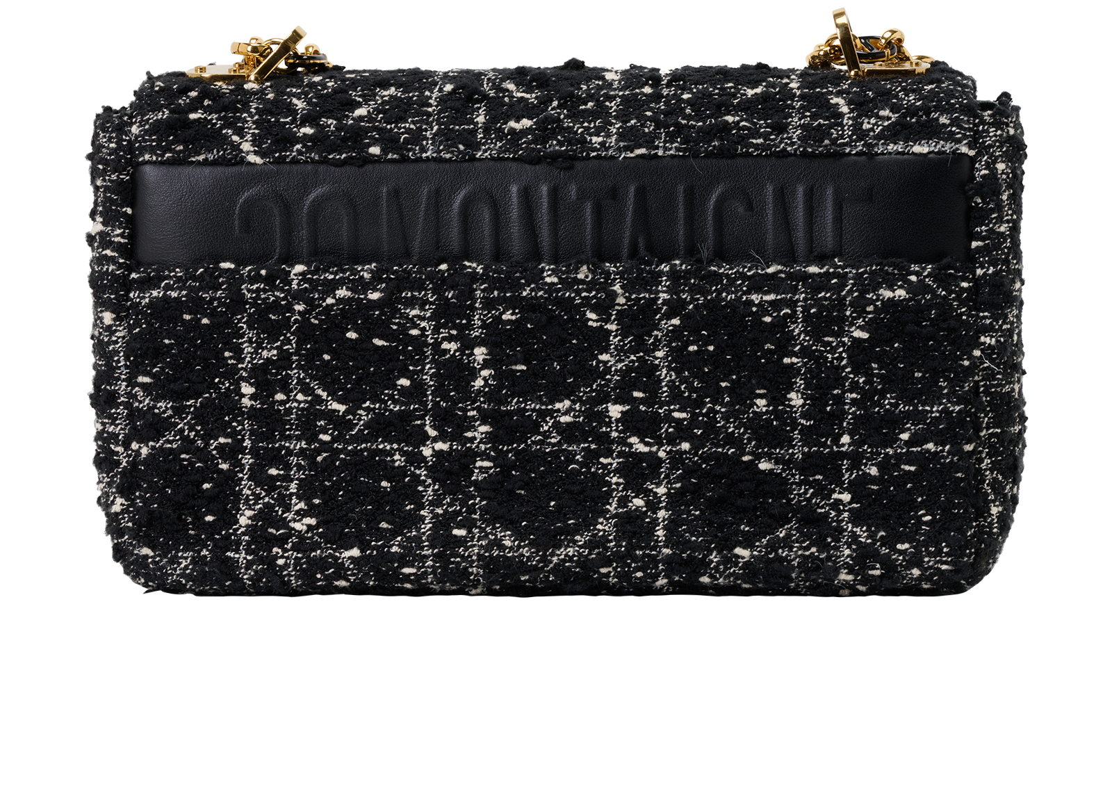 Medium DiorCaro, &pound;2,600, Handbags, Black, Fabric/Leather, Back view